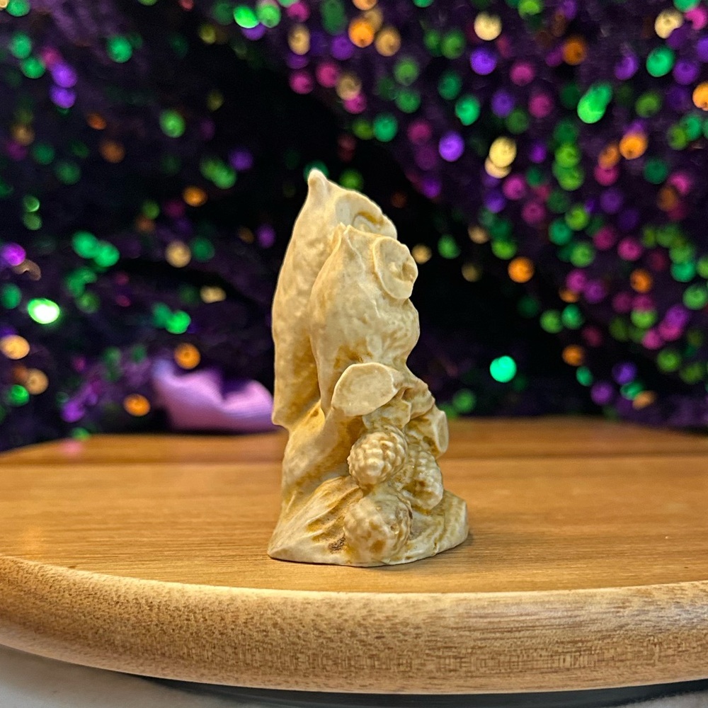 Charming Tan Owl Figurine for Small Pets - Picture 4 of 7